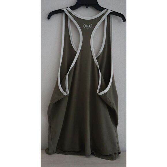 Under Armour 1370487 361 Men's Sz XL Green Project Rock "BSR" Flag Tank Top - Picture 2 of 8